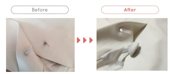 ジャケットボタンお直し